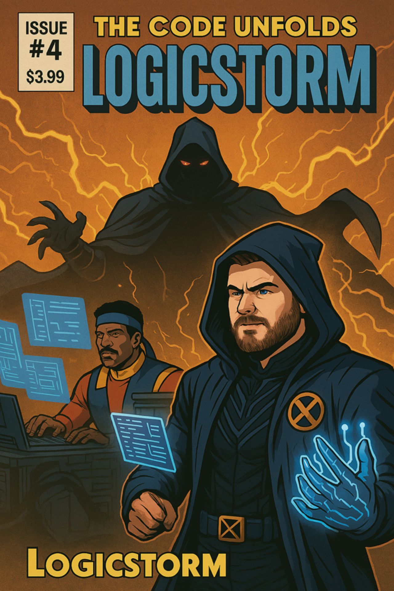 Logic Storm comic cover #4 The Code Unfolds