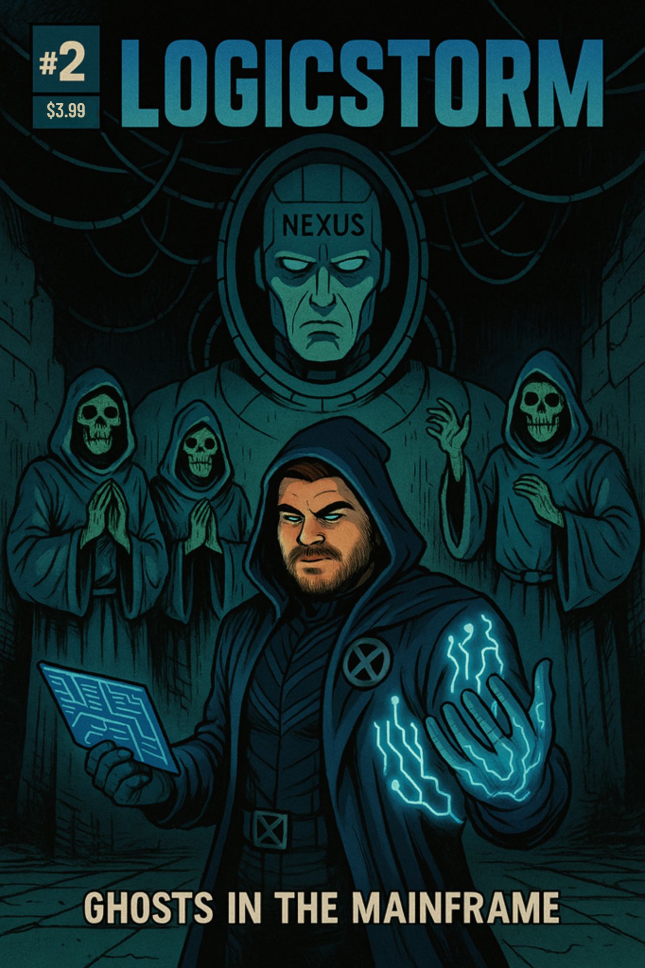 Logic Storm comic cover #2 Ghosts in the Mainframe